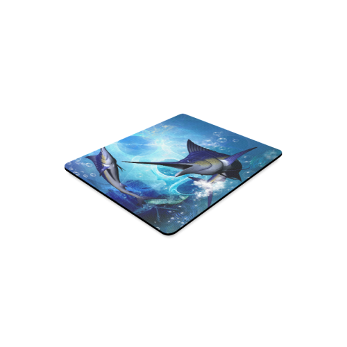 Underwater, awesome marlin Rectangle Mousepad
