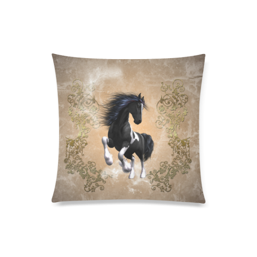 Wonderful horse Custom Zippered Pillow Case 20"x20"(Twin Sides)