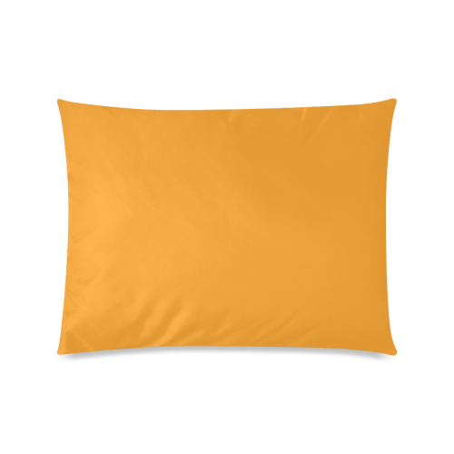 Radiant Yellow Color Accent Custom Zippered Pillow Case 20"x26"(Twin Sides)