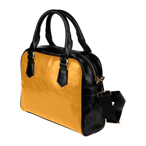Radiant Yellow Color Accent Shoulder Handbag (Model 1634)