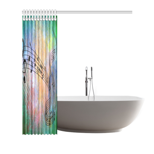 abstract music Shower Curtain 66"x72"