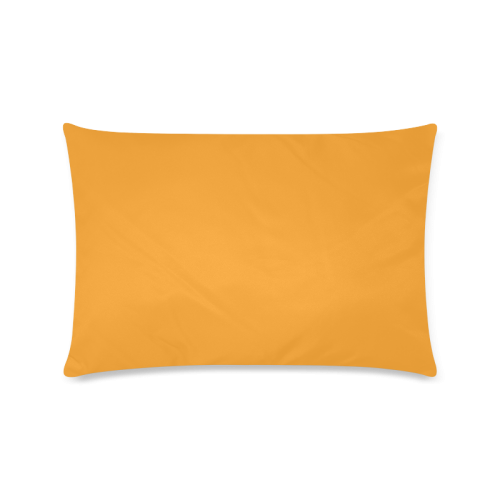 Radiant Yellow Color Accent Custom Zippered Pillow Case 16"x24"(Twin Sides)