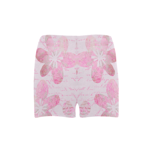 Watercolor Flower Pattern Briseis Skinny Shorts (Model L04)