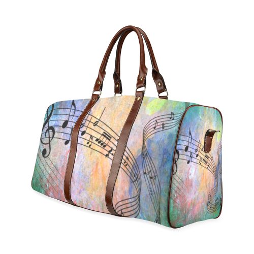 abstract music Waterproof Travel Bag/Large (Model 1639)