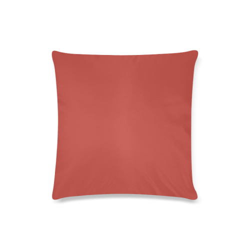 Aurora Red Color Accent Custom Zippered Pillow Case 16"x16"(Twin Sides)