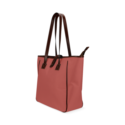 Aurora Red Color Accent Classic Tote Bag (Model 1644)