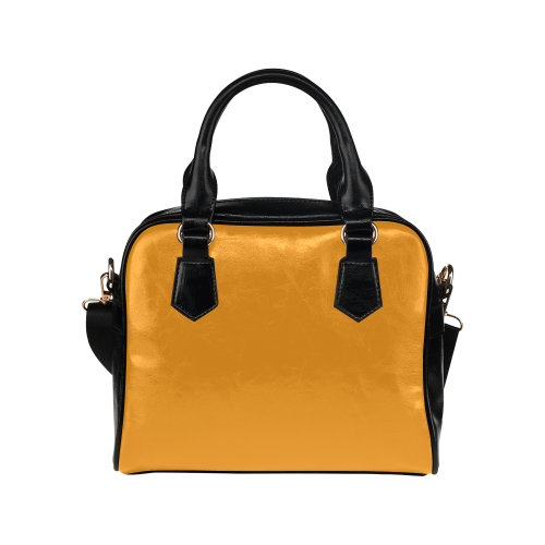 Radiant Yellow Color Accent Shoulder Handbag (Model 1634)