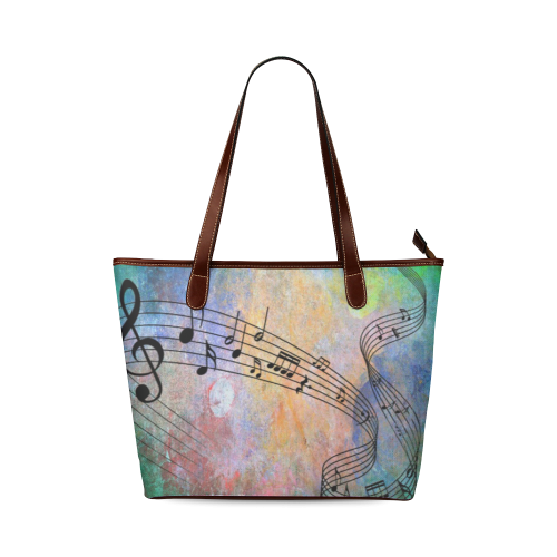 abstract music Shoulder Tote Bag (Model 1646)