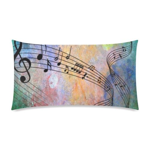 abstract music Rectangle Pillow Case 20"x36"(Twin Sides)