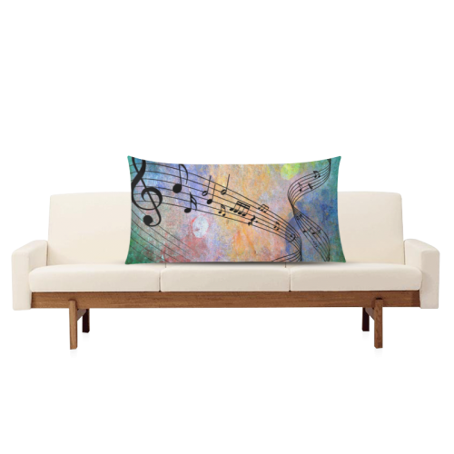 abstract music Rectangle Pillow Case 20"x36"(Twin Sides)