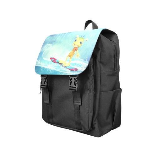 Surfing Alien Casual Shoulders Backpack (Model 1623)