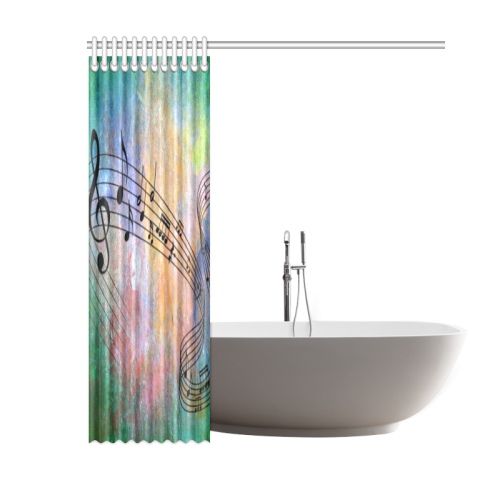 abstract music Shower Curtain 60"x72"
