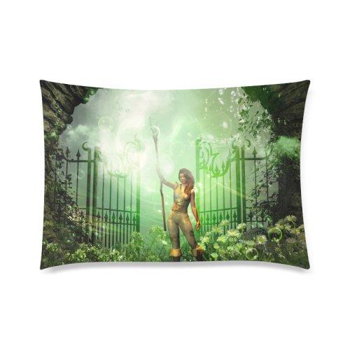 The gate Custom Zippered Pillow Case 20"x30"(Twin Sides)