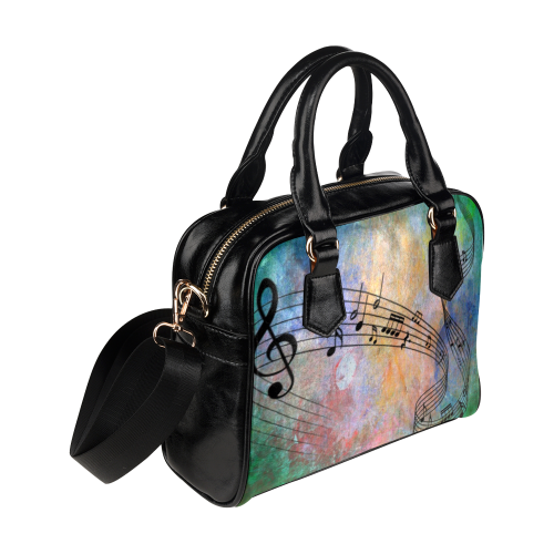 abstract music Shoulder Handbag (Model 1634)