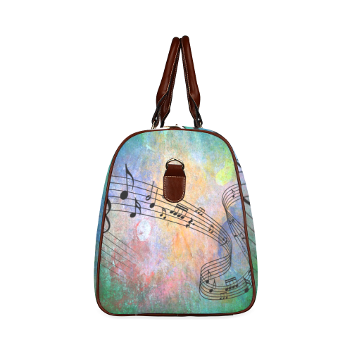 abstract music Waterproof Travel Bag/Small (Model 1639)