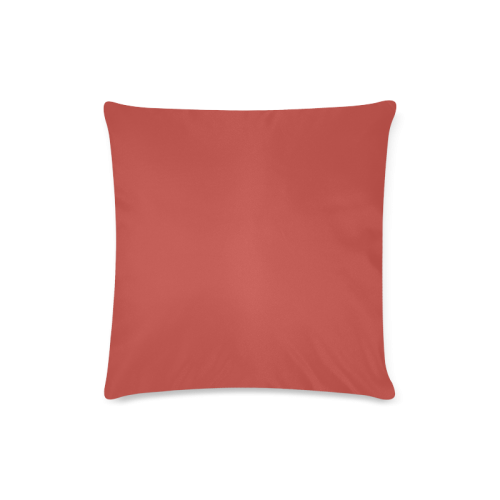 Aurora Red Color Accent Custom Zippered Pillow Case 16"x16"(Twin Sides)