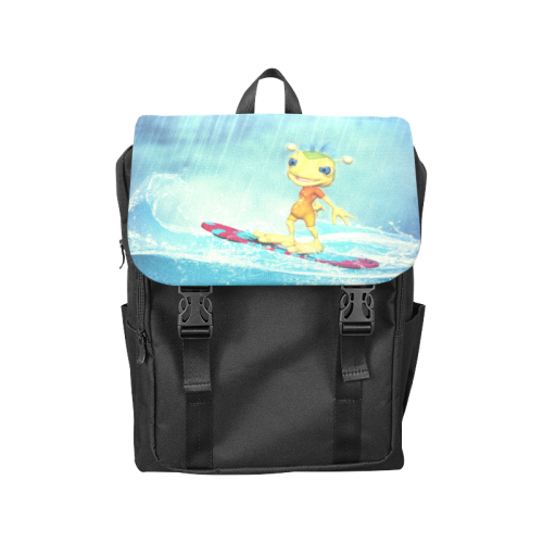 Surfing Alien Casual Shoulders Backpack (Model 1623)