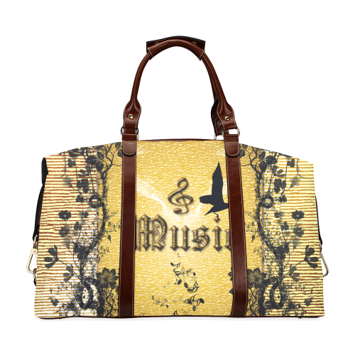 Music, decorative clef Classic Travel Bag (Model 1643)