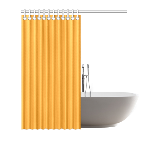 Radiant Yellow Color Accent Shower Curtain 66"x72"