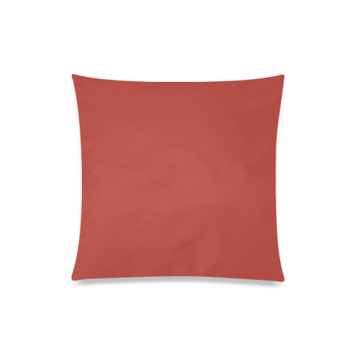 Aurora Red Color Accent Custom Zippered Pillow Case 20"x20"(One Side)