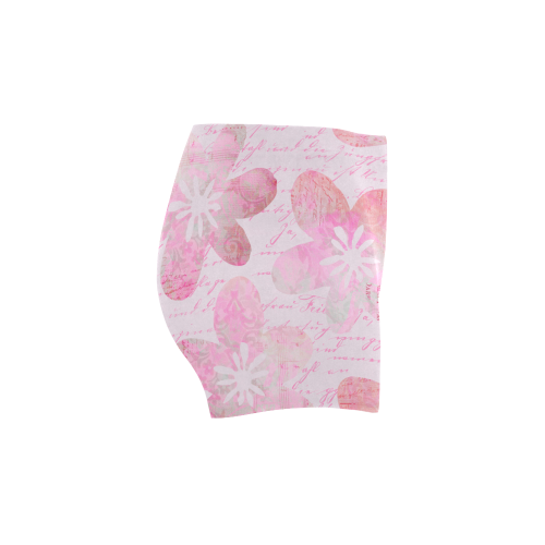 Watercolor Flower Pattern Briseis Skinny Shorts (Model L04)