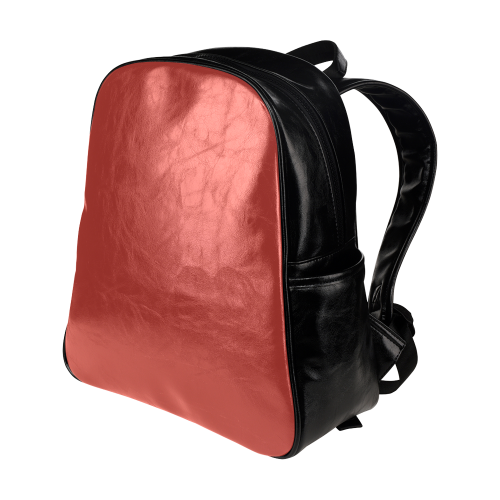 Aurora Red Color Accent Multi-Pockets Backpack (Model 1636)