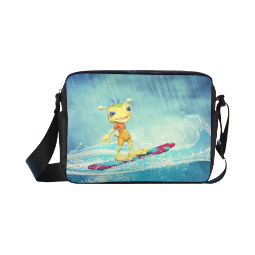 Surfing Alien Classic Cross-body Nylon Bags (Model 1632)