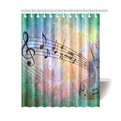 abstract music Shower Curtain 60"x72"