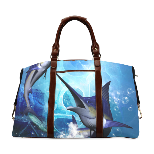 Underwater, awesome marlin Classic Travel Bag (Model 1643)