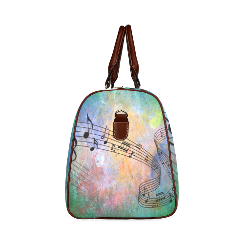 abstract music Waterproof Travel Bag/Large (Model 1639)