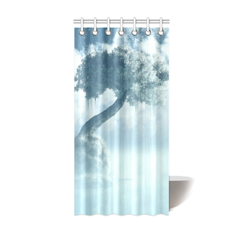 Frozen Tree at the lake Shower Curtain 36"x72"