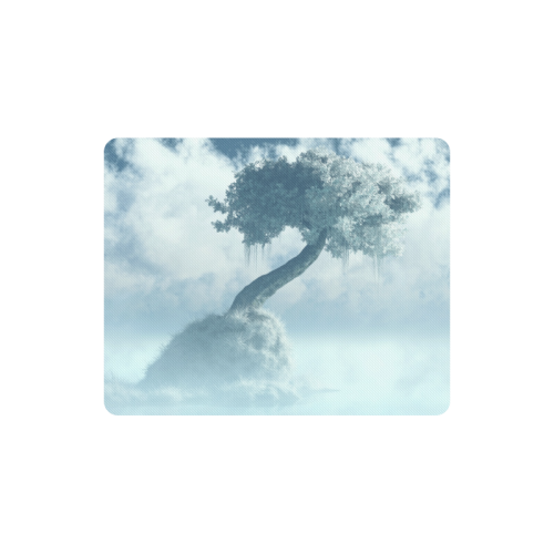 Frozen Tree at the lake Rectangle Mousepad