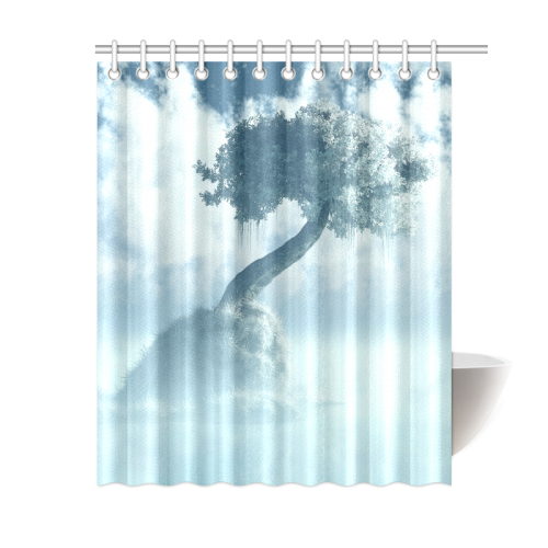 Frozen Tree at the lake Shower Curtain 60"x72"