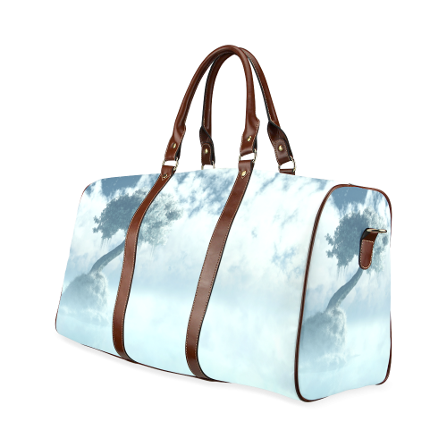 Frozen Tree at the lake Waterproof Travel Bag/Large (Model 1639)