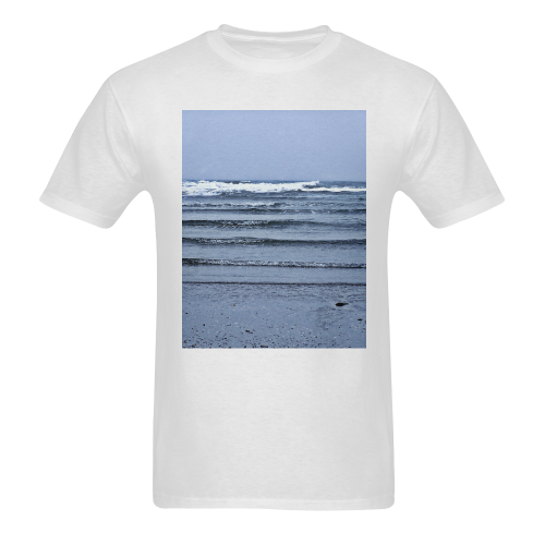 Stairway to the Sea Sunny Men's T- shirt (Model T06)