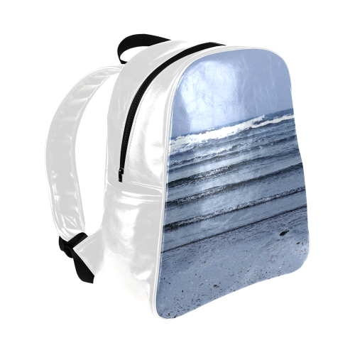 Stairway to the Sea Multi-Pockets Backpack (Model 1636)