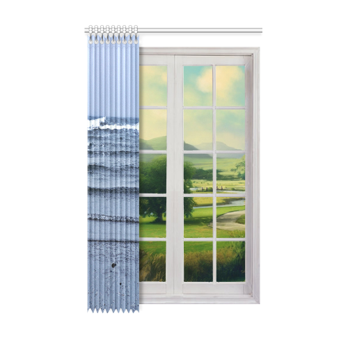 Stairway to the Sea Window Curtain 52" x 84"(One Piece)