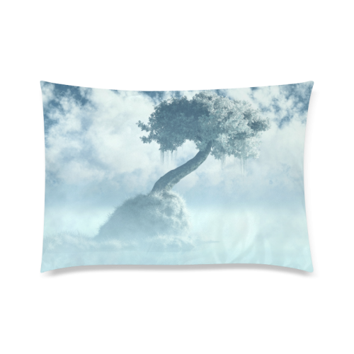 Frozen Tree at the lake Custom Zippered Pillow Case 20"x30" (one side)