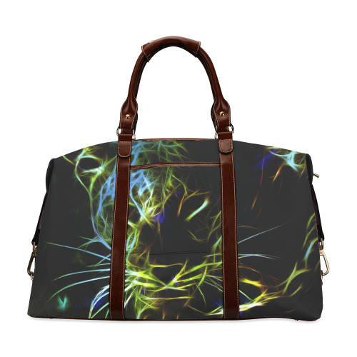 Neon Leopard Classic Travel Bag (Model 1643)