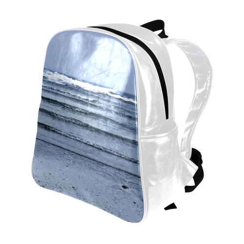 Stairway to the Sea Multi-Pockets Backpack (Model 1636)