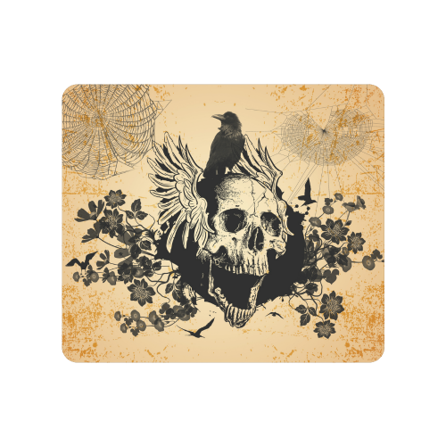 Awesome skull with crow Men's Clutch Purse （Model 1638）