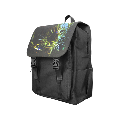 Neon Leopard Casual Shoulders Backpack (Model 1623)