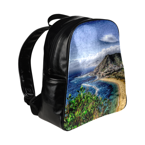 Travel-painted Tenerife Multi-Pockets Backpack (Model 1636)