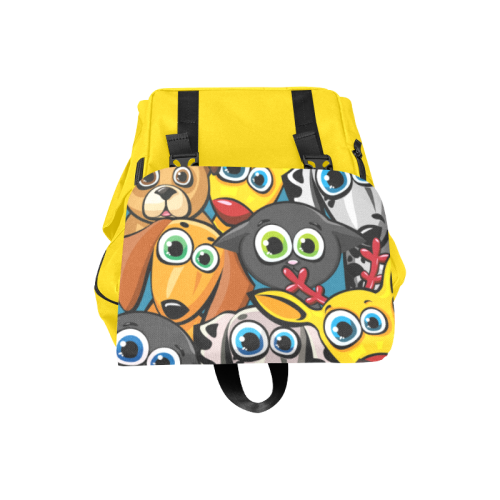 Group of funny animals - cats, dogs and deer Casual Shoulders Backpack (Model 1623)