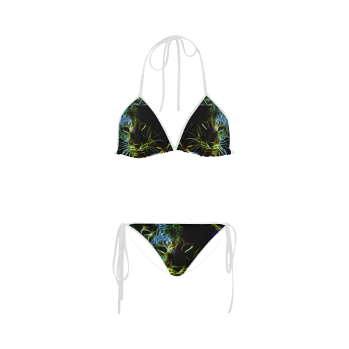 Neon Leopard Custom Bikini Swimsuit