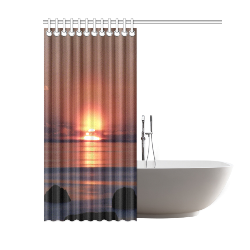 Shockwave Sunset. Shower Curtain 60"x72"