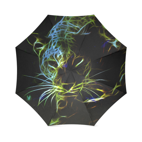 Neon Leopard Foldable Umbrella (Model U01)