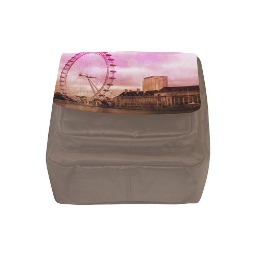 Travel-London, pink Crossbody Nylon Bags (Model 1633)