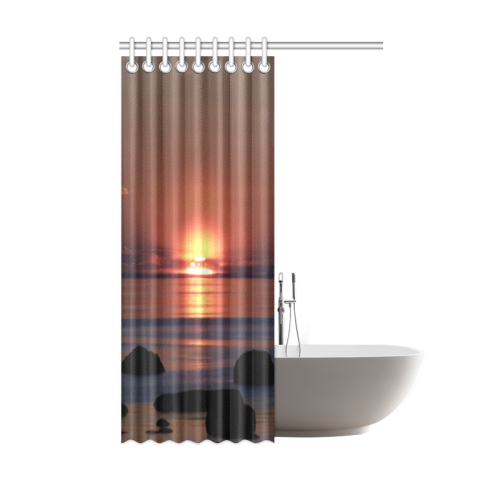 Shockwave Sunset. Shower Curtain 48"x72"