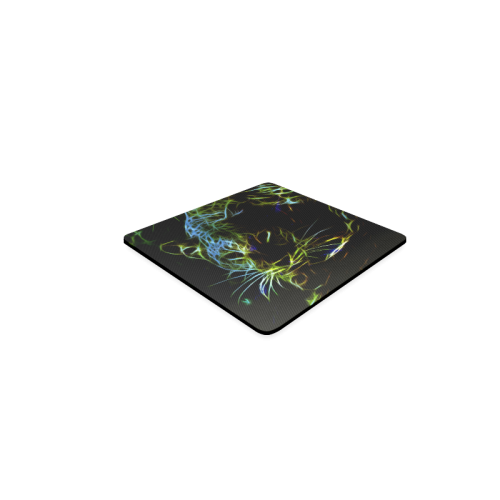 Neon Leopard Square Coaster